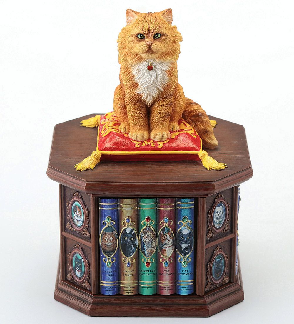 Veronese WS-1348 Статуэтка-шкатулка «Кот - Без ума от кошек» (Лиза Паркер)