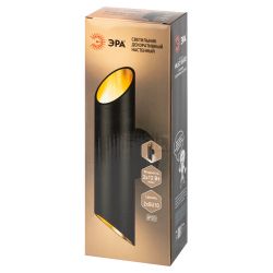 Светильник настенный ЭРА WL52 BK/GD под лампу MR16 GU10 черный/золото | Настенная подсветка