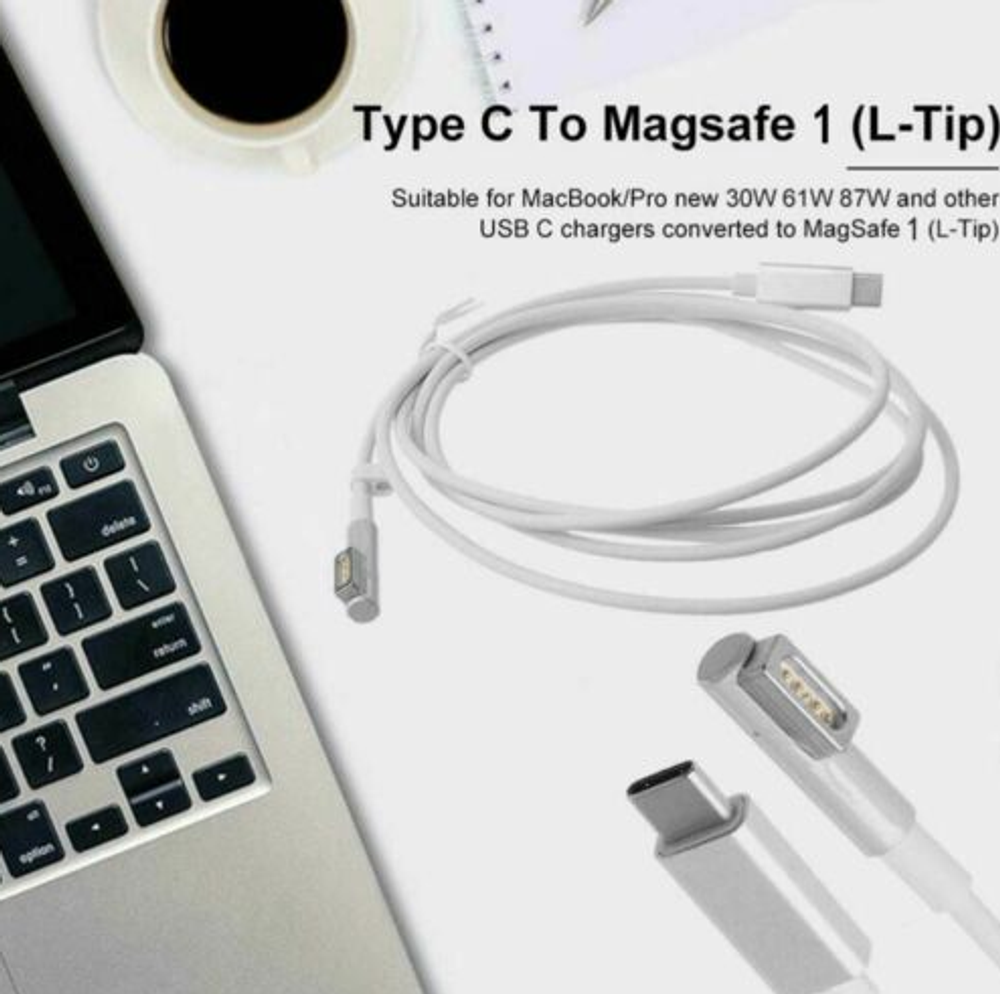 Переходник-кабель USB Type-C в MagSafe/MagSafe2 45w 60w 85w