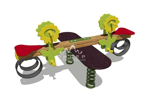 Качели-балансир на пружине “Подсолнух”