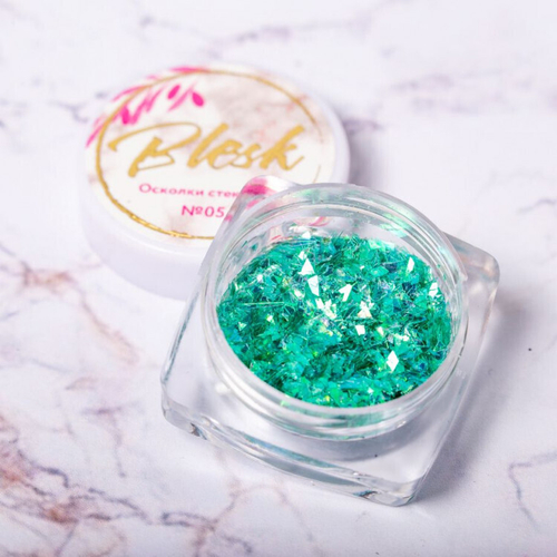 Blesk, Дизайн для ногтей "Осколки стекляруса" №05