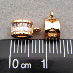 Бейл с фианитами 9x4,5х5 мм