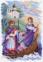 "Князь Игорь и Ольга"-1630 канва с рисунком