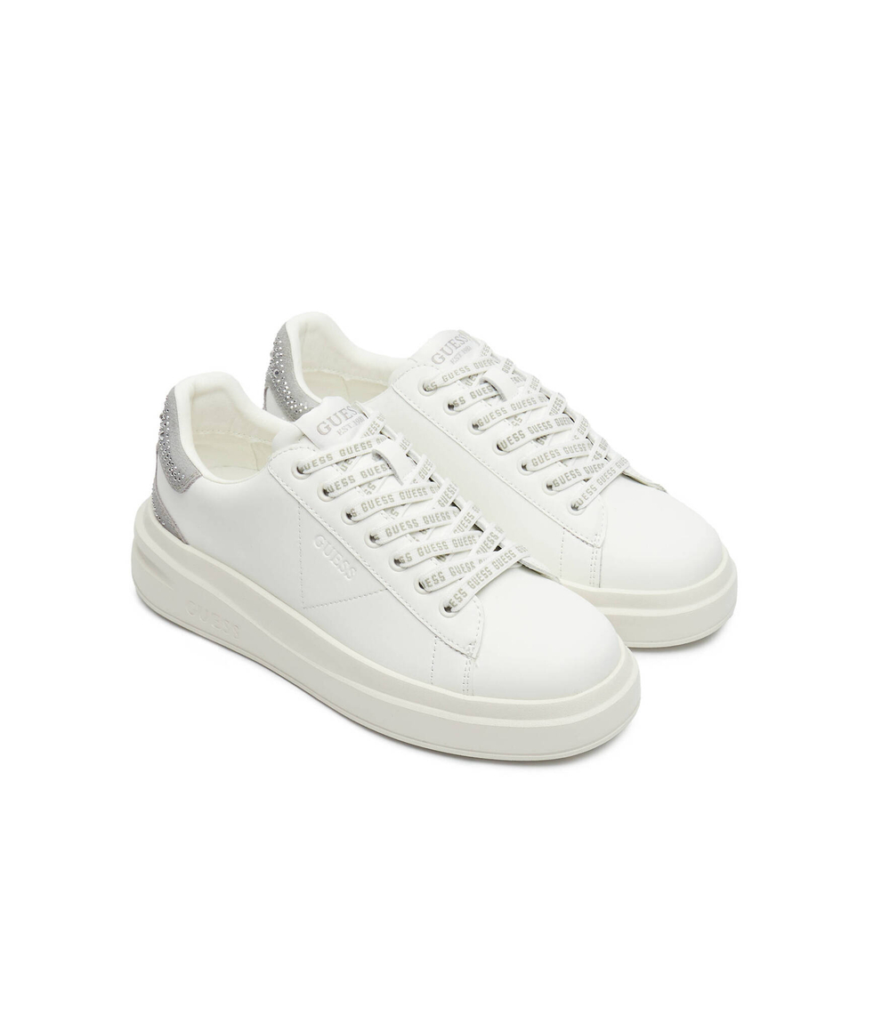 Кожаные кроссовки elbina Guess - белый(FLTELB LEA12)