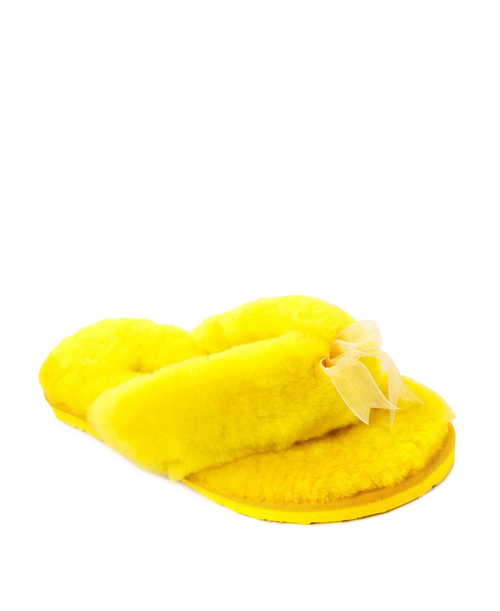 FLUFF FLIP FLOP II-yellow