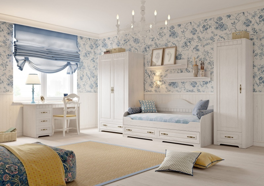 Кровать с ящиками "Прованс" детская