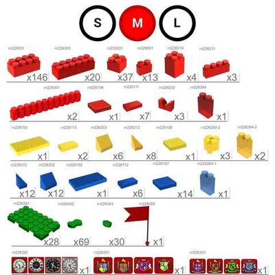 Набор GigaBloks 10: Крепость на платформе