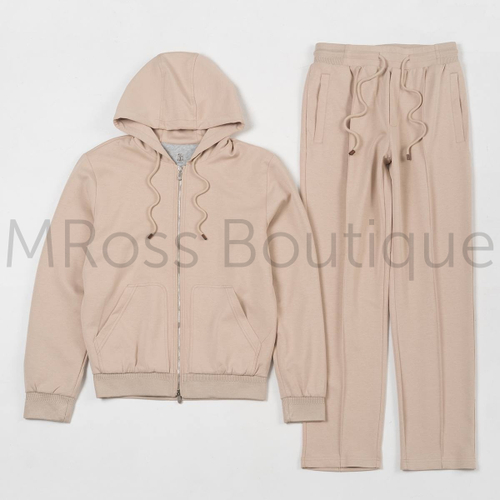 Мужской спортивный костюм Brunello Cucinelli в бежевом цвете