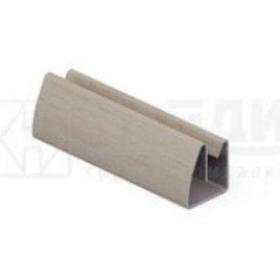 Профиль горизонтальный под стекло и зеркало 4*585 мм, Береза нордик