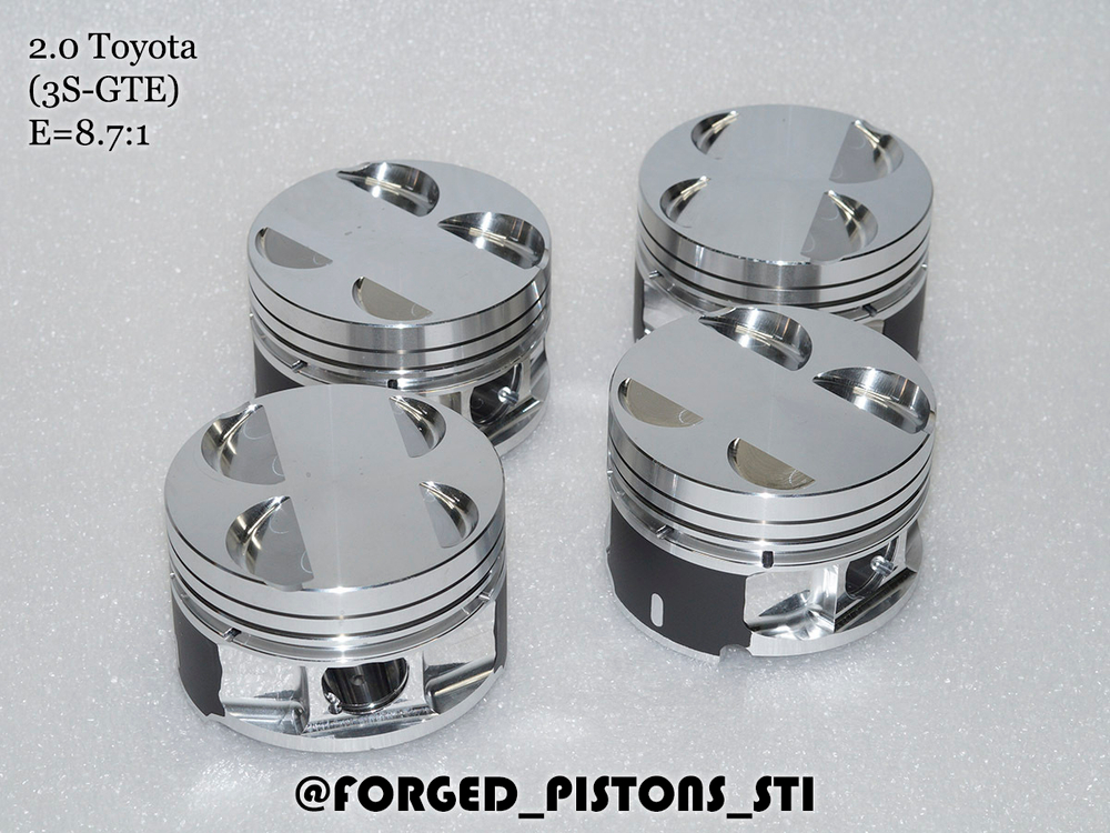 Поршни СТИ Toyota 2,0 3S-GTE (V=4.1) под кольца 1,2/1,5/4,0