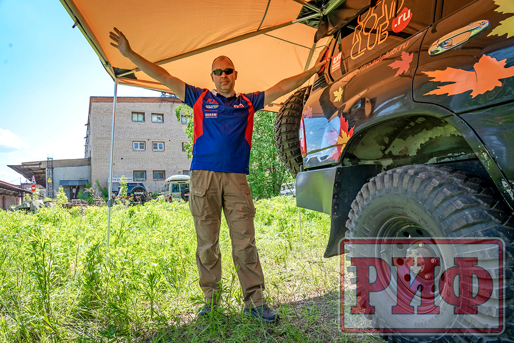 Маркиза автомобильная РИФ веерная 2,5х2,0 м (правая)