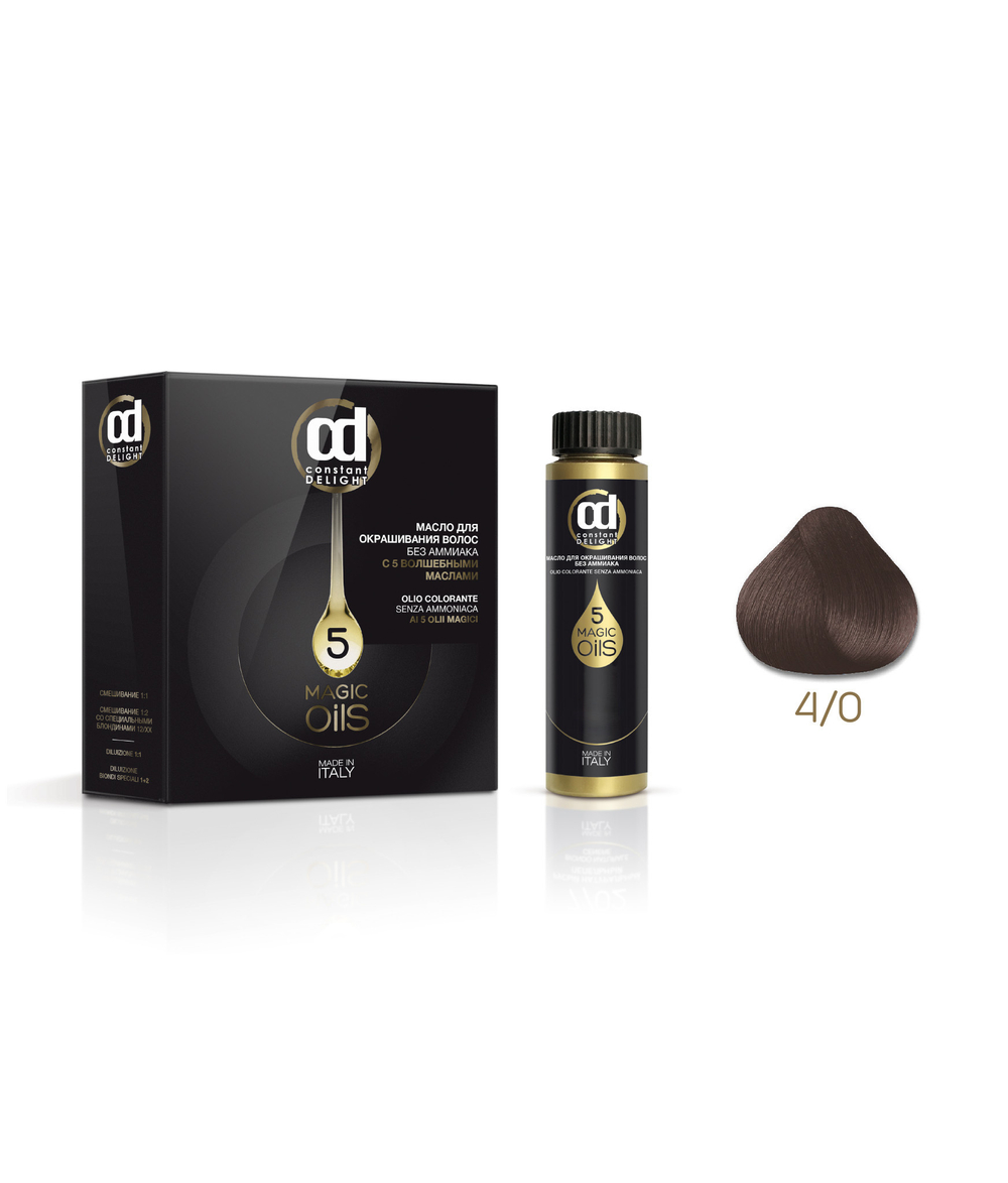 4.0 масло д/окр. волос б/аммиака CD каштановый, 50 мл