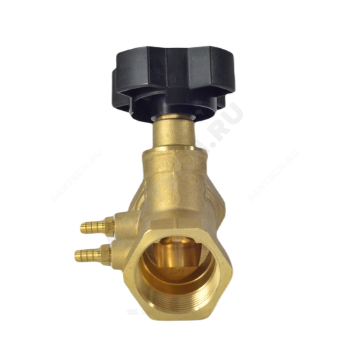 Клапан балансировочный ручной латунь MNT-R Ду 40 Ру16 Тмакс=120 оС ВР Kvs=12м3/ч с измерительными ниппелями Ридан 003Z2335R