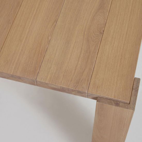 Стол Deyarina с дубовым шпоном и ножками из массива дуба 160 х 90 см