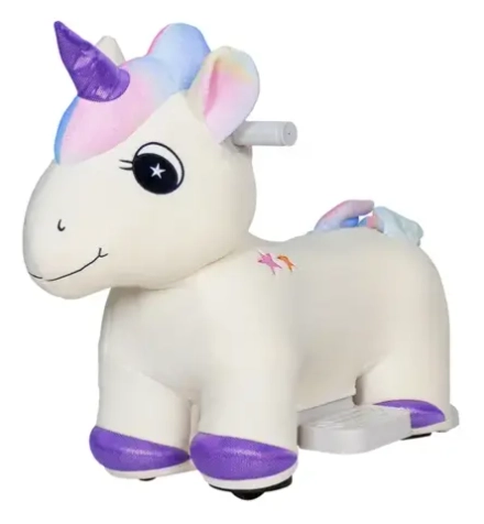 Электромобиль детский каталка Farfello A2113 Единорог бежевый