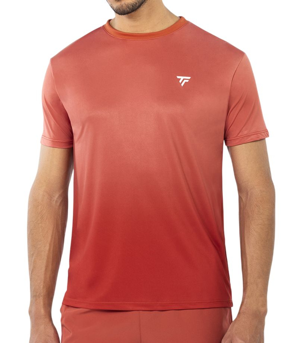 Мужская теннисная футболка Tecnifibre Team X-Loop - terracotta
