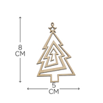 Елочные игрушки, 11 шт, деревянные, подарочный набор, Dipriz