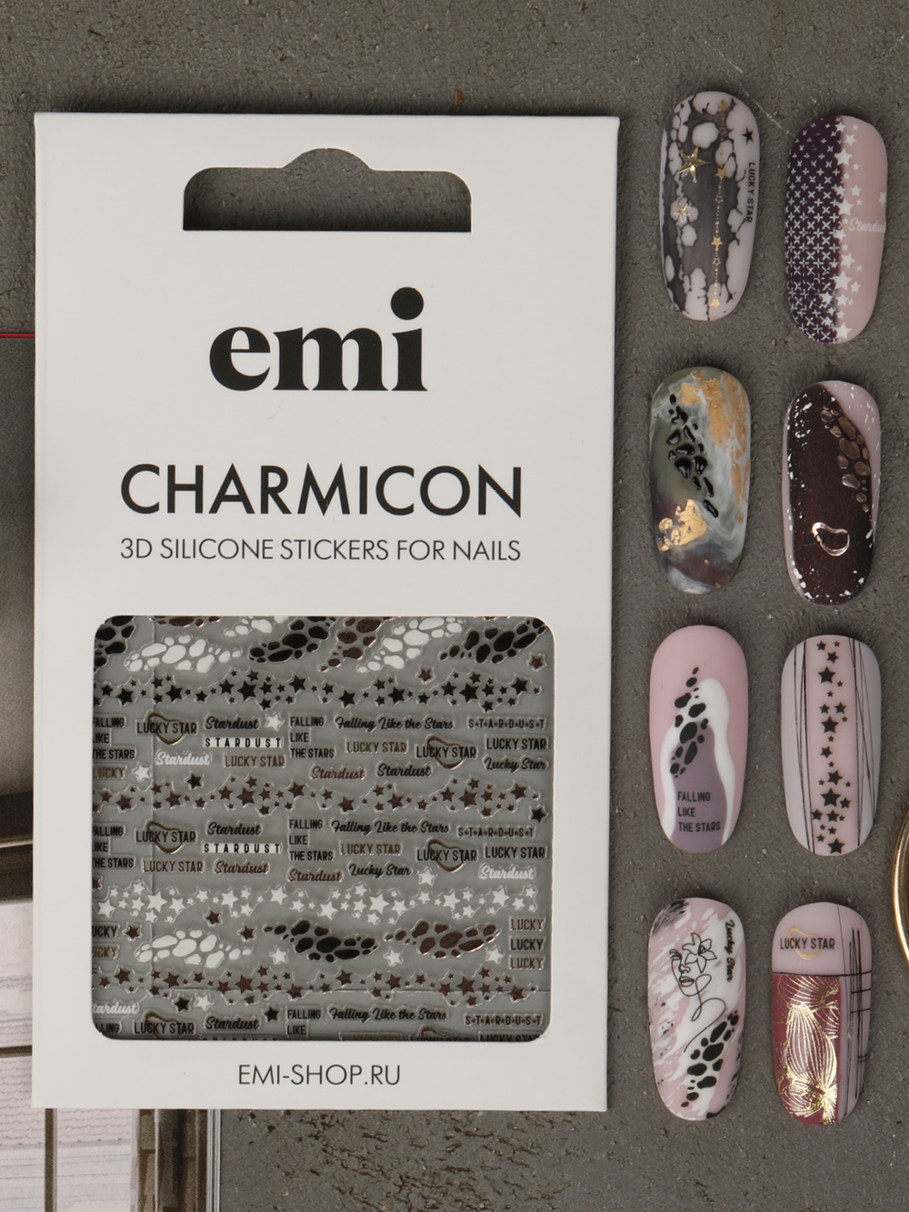 Charmicon 3D Silicone Stickers №217 Звездная пыль