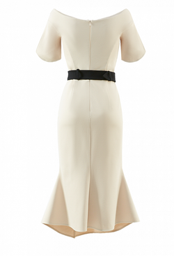 Трикотажное платье бежевое 23-03-20 SS