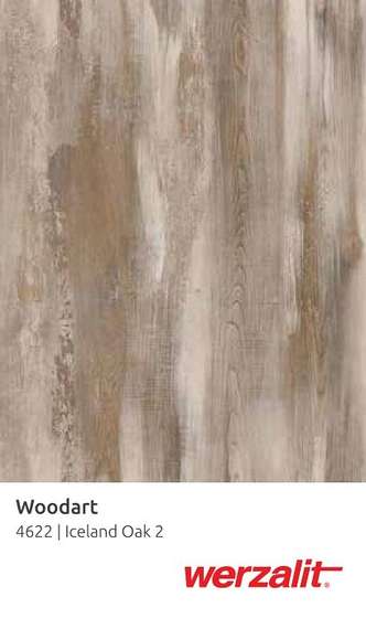 Стол Fuoz Werzalit Woodart HPL, Ø60 см, верзалит исландский дуб 2