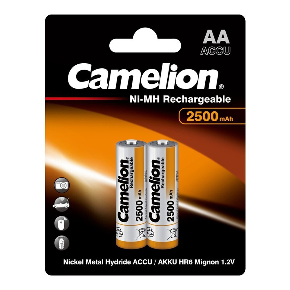 аккумулятор Camelion AA 2500 mAh Ni-Mh BL-2