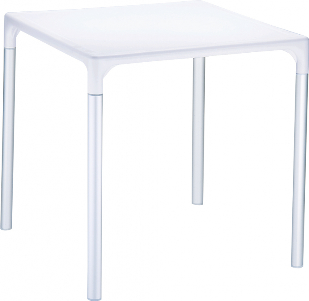 Стол пластиковый Siesta Contract Mango Alu, белый