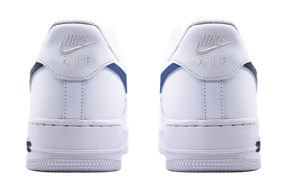 Nike Air Force 1 Low top Skateboard Shoes Men"s White Blue