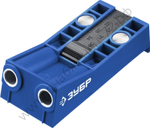 ЗУБР два отверстия, двойной кондуктор для глухих отверстий, Профессионал (30091)