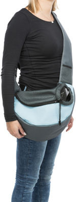 Переноска-слинг для собак и кошек Trixie Front Carrier Sling, размер 50х25х18см., светло синий