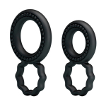 Набор из 2 эрекционных колец 4,1 см и 5см с подхватом мошонки Baile Ring BI-210172