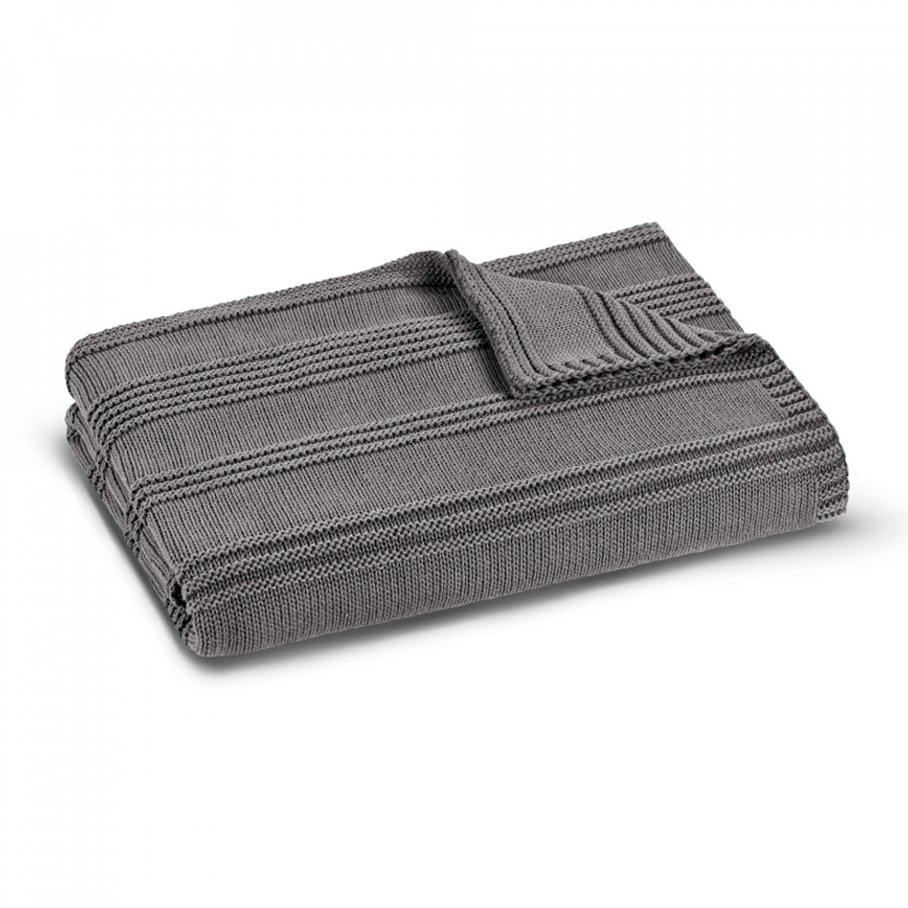 Плед 130x170 L'appartement Molly Throw dark grey темно серый