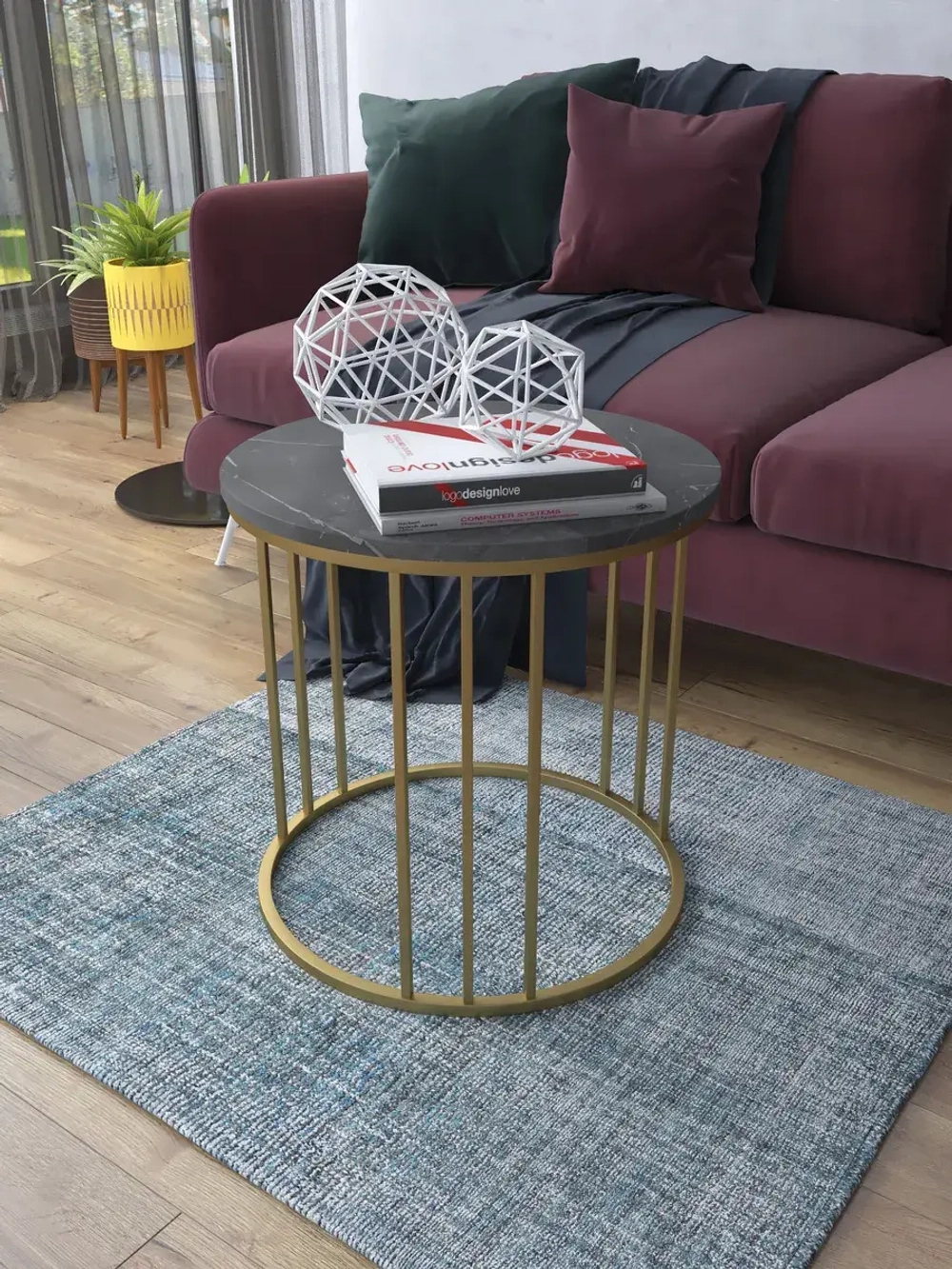 Журнальный стол Трио малый - ЗСЧ - МДФ в ПВХ