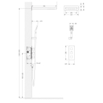 Душевая система встроенная с термостатом Timo Petruma SX-5039/03SM черный