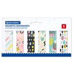 Закладки для книг МАГНИТНЫЕ, "GEOMETRY", набор 30 шт., 60x20 мм, BRAUBERG, 113177