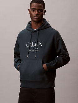 Худи Calvin Klein Premium Fleece Logo Graphic Nurture Navy