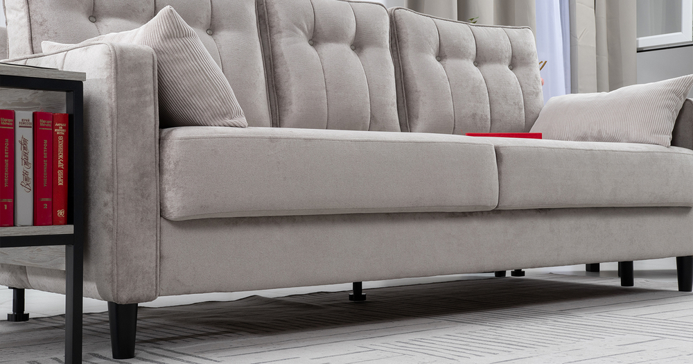 Арно Диван - кровать (Арт. ТД 563 Лаки 02 (серый жемчуг)