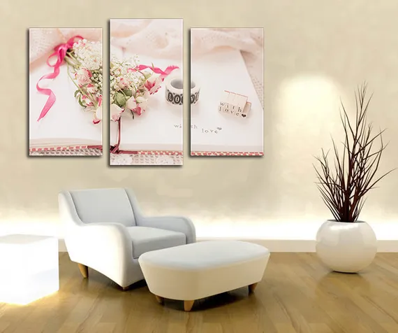 Модульная картина "Розовый блокнот"