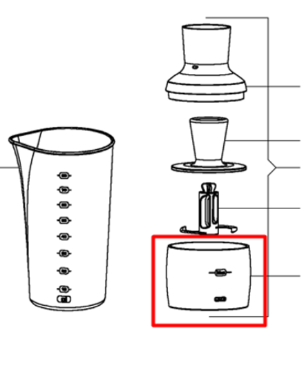 Чаша для блендера Moulinex (Мулинекс)  - MS-0695593