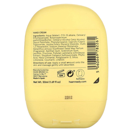 Haan, крем для рук, охлаждающий кокос, 50 мл (1,69 жидк. унции)