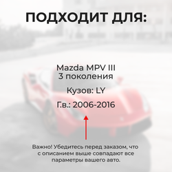 Ремкомплект ограничителей дверей Mazda MPV (III) LY (2 двери, тип 15) 2006-2016