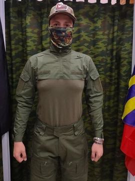 Костюм летний Tactical G7 с интегрированной защитой коленей (Олива)