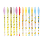 Набор гелевых ручек ArtSpace "Милые зверушки" 12цв., 1,0мм, с блестками, ПВХ чехол