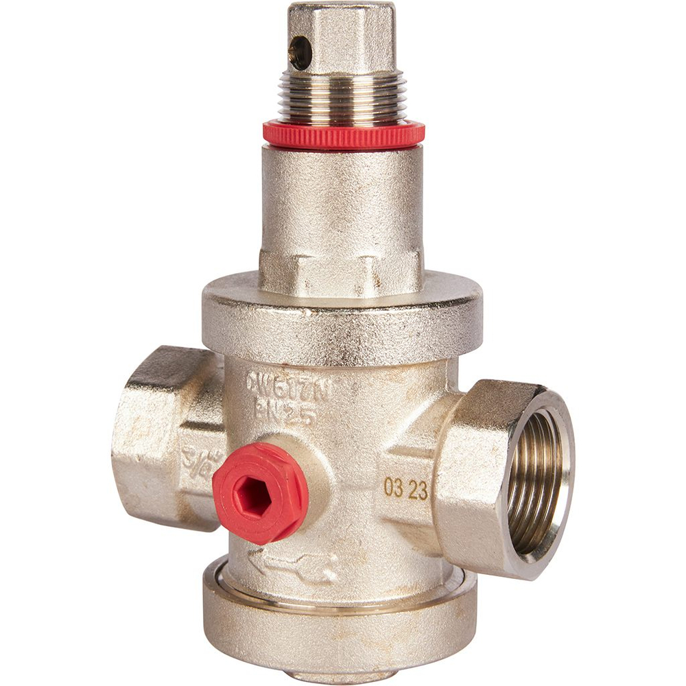 Регулятор давления поршневой ROMMER - 3/4" (ВР/ВР, PN25, Tmax 100°C, настройка 1-6 бар)