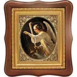 Ангел молитвы с кадилом. Воспроизведение на холсте старинной иконы Т.А. Фон Неффа.