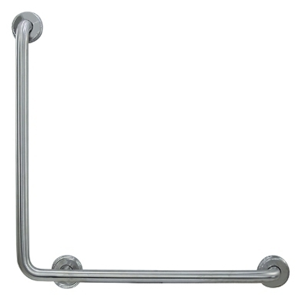 Поручень угловой 3 точки опоры правый нерж. сталь NOFER 15060.B глянцевый