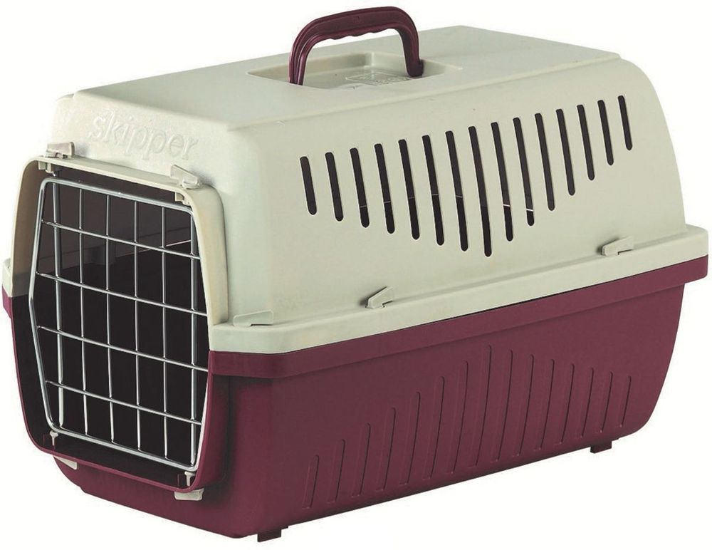 Marchioro переноска SKIPPER 2F 55х36х33h см с металлической дверцей малиново-бежевая Marchioro переноска SKIPPER 2F 55х36х33h см с металлической дверцей малиново-бежевая