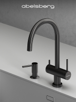 Смеситель для кухни Abelsberg Aera AWF70029GM цвет Космическая сталь