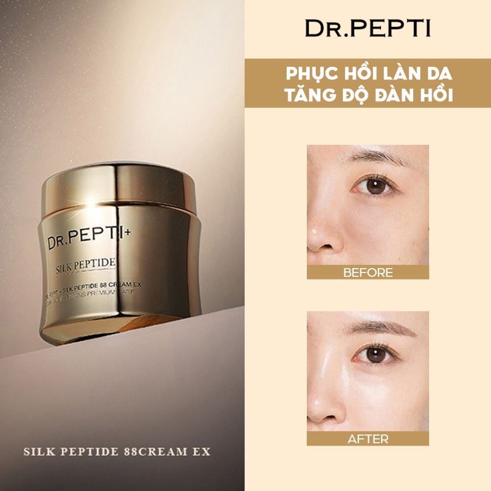 Dr.Pepti Омолаживающий крем-эликсир с пептидами шёлка Silk Peptide 88 Cream EX (88ml)