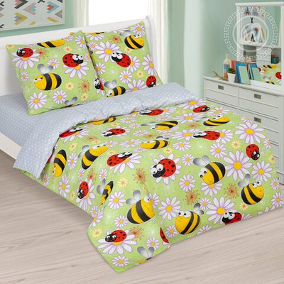 Детское постельное белье 1,5 спальное Шмелики 112 АРТПОСТЕЛЬ