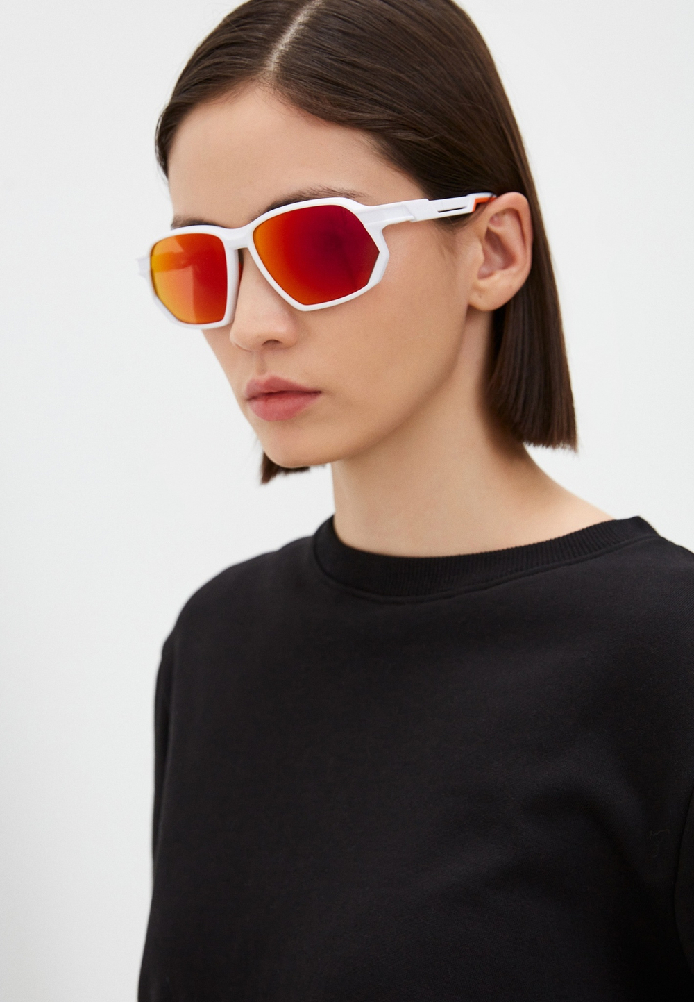 Спортивные очки HILX Syndicate / Matt Solid White / Red Lens
